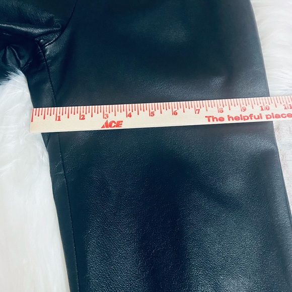 Vintage Uniform John Paul Richard Black Leather Sz 6 Petite Women’s Biker Pants - Picture 8 of 10